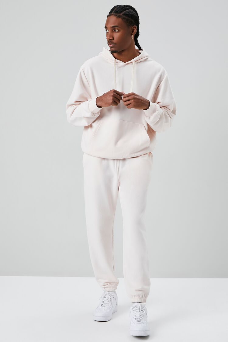 Forever 21 Men's Basic Drawstring Joggers Pink