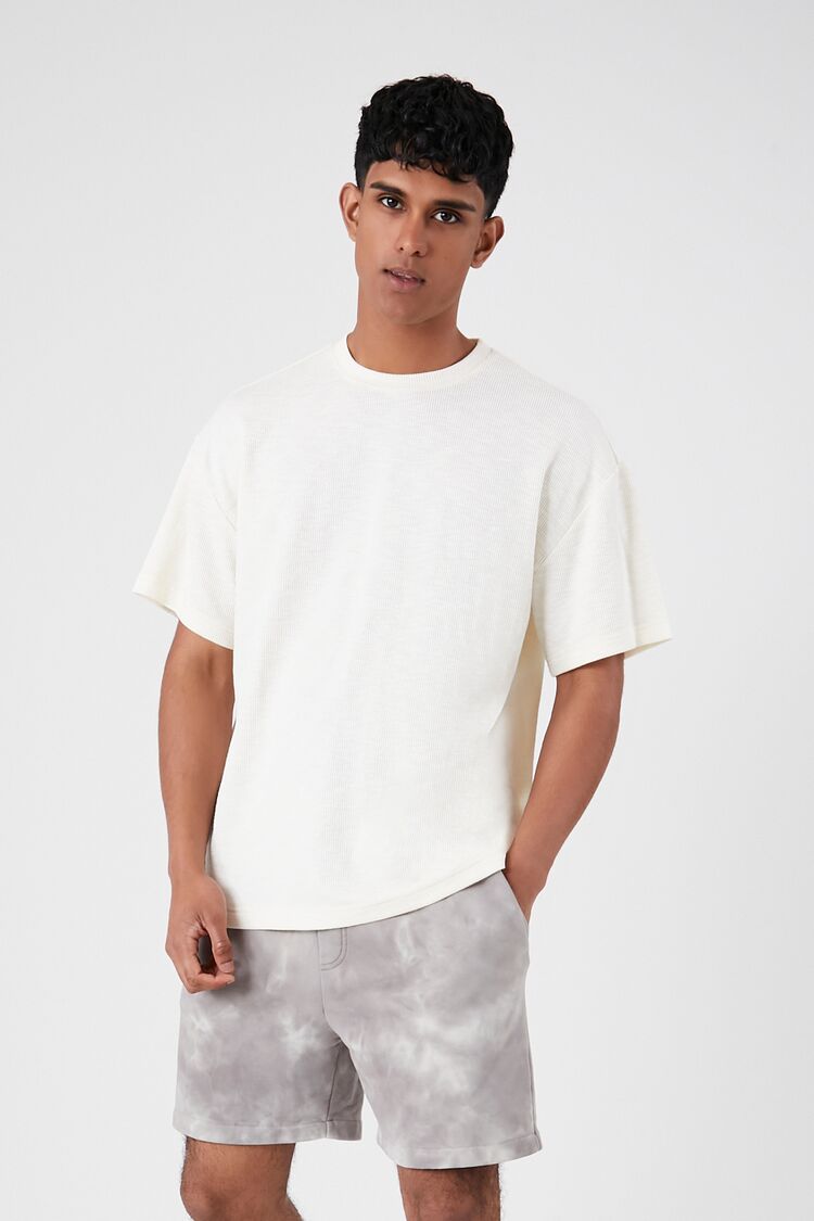 Forever 21 Men's Tie-Dye French Terry Shorts Grey/Multi