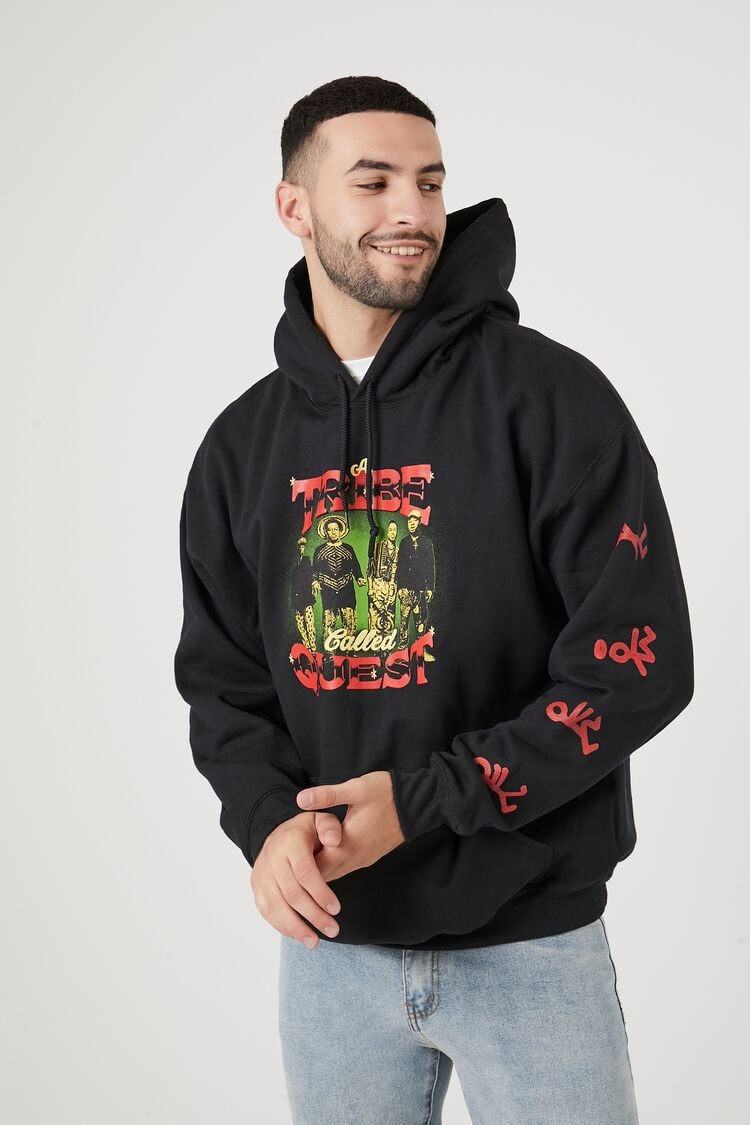 Forever 21 Men's A Tribe Called Quest Hoodie Sweatshirt Black/Multi