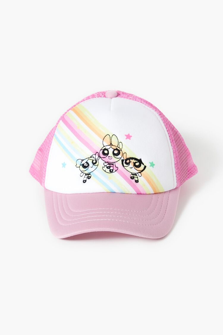 Forever 21 Girls The Powerpuff Girls Trucker Hat (Kids) Pink