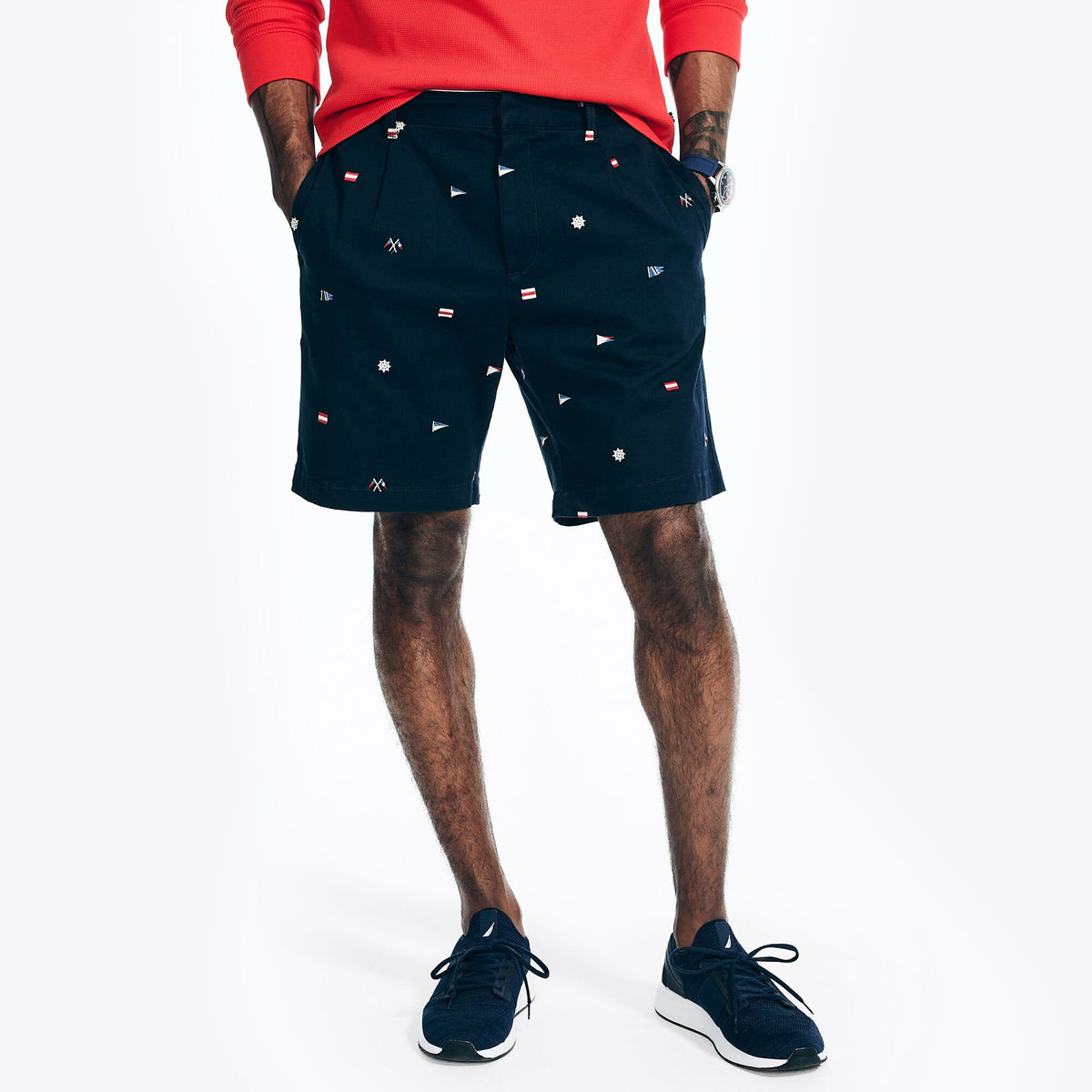 Nautica Men's 8.5" 1983 Critter Short Stellar Blue Heather