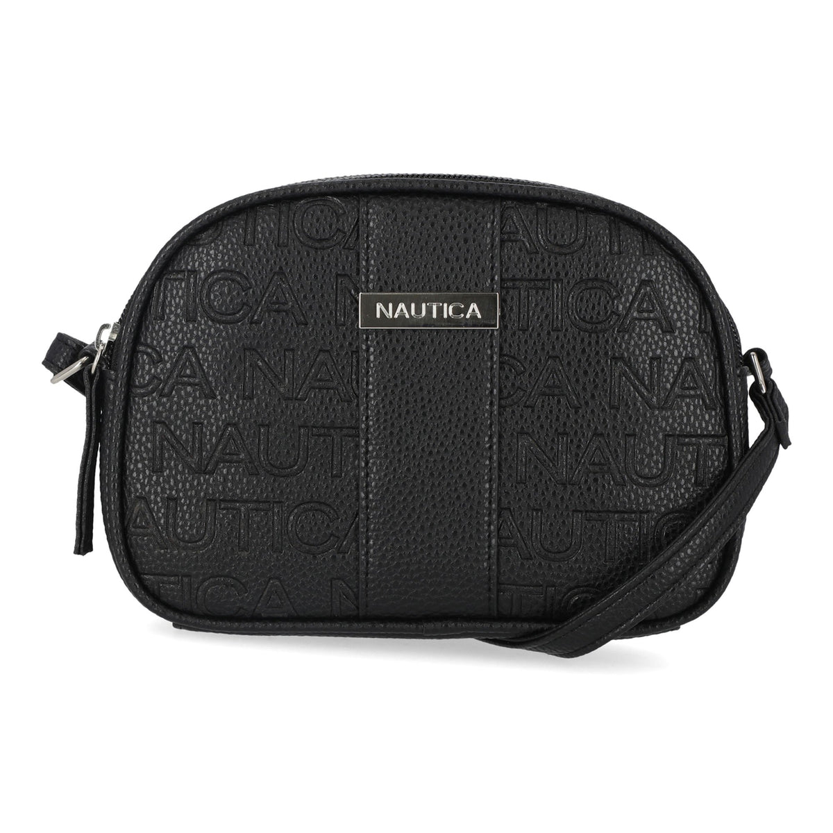 Nautica Women's Wide Angle Crossbody Bag Black