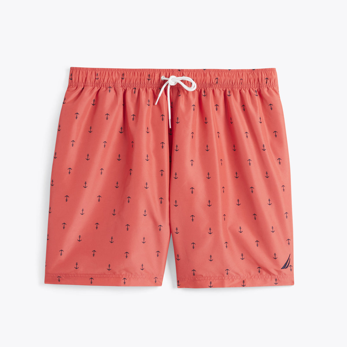 Nautica Men's Big & Tall Anchor Print Quick-Dry Swim Glory Red