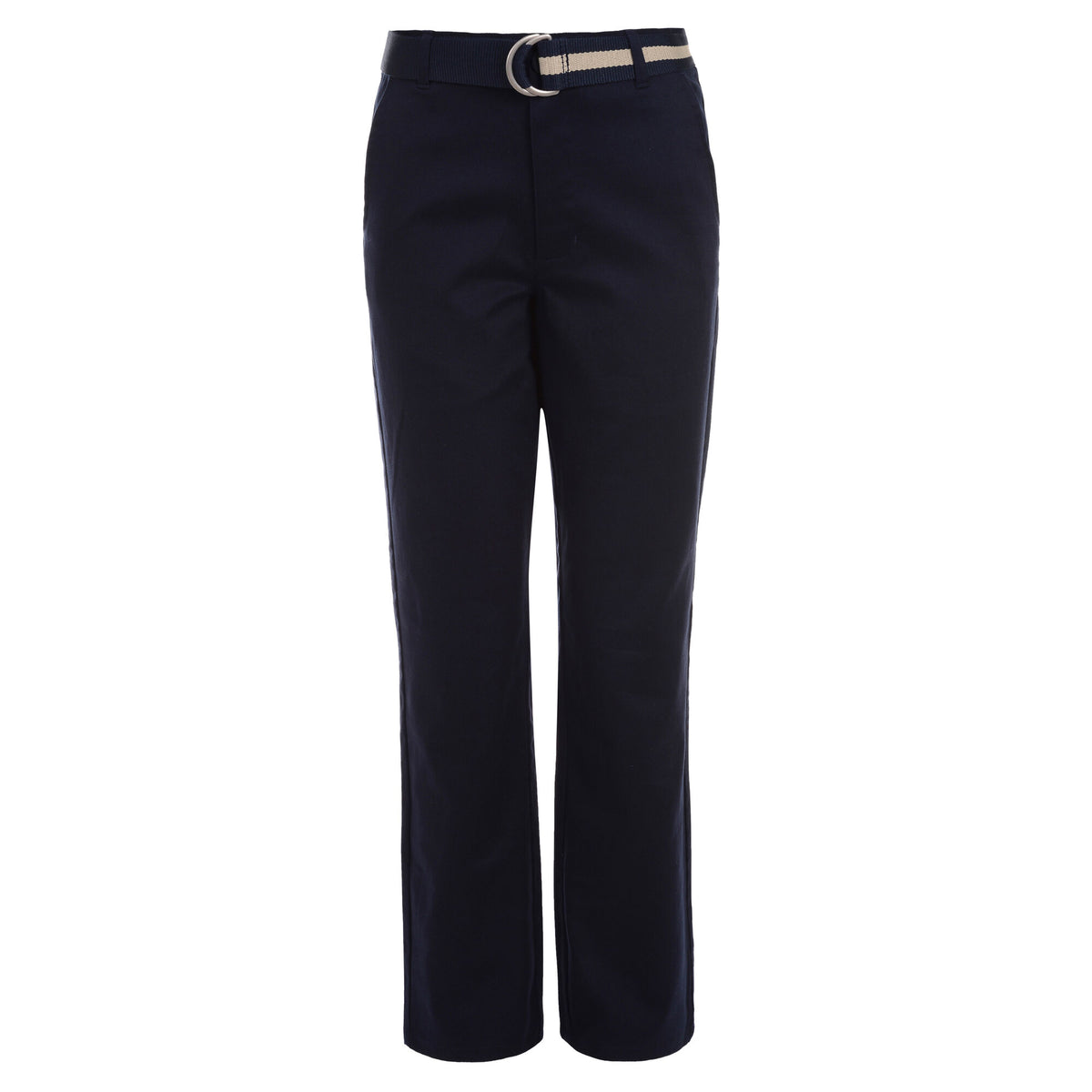 Nautica Boys' Husky Stretch Waist Belted Pants Workshirt Blue