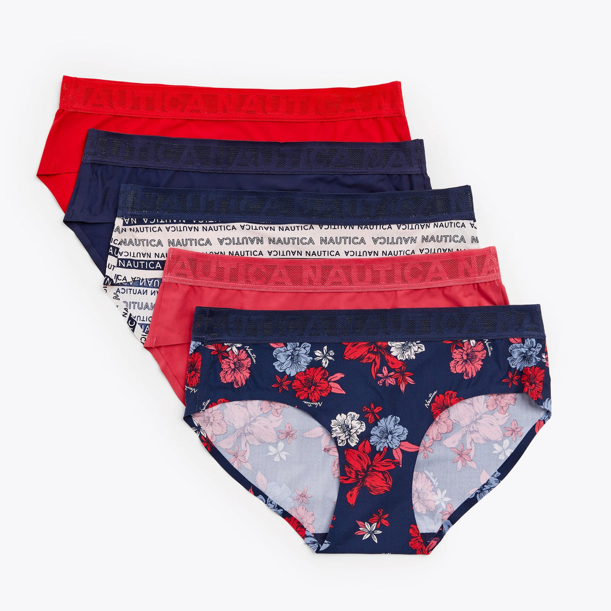 Nautica Women's Laser-Cut Nylon Brief Workshirt Blue