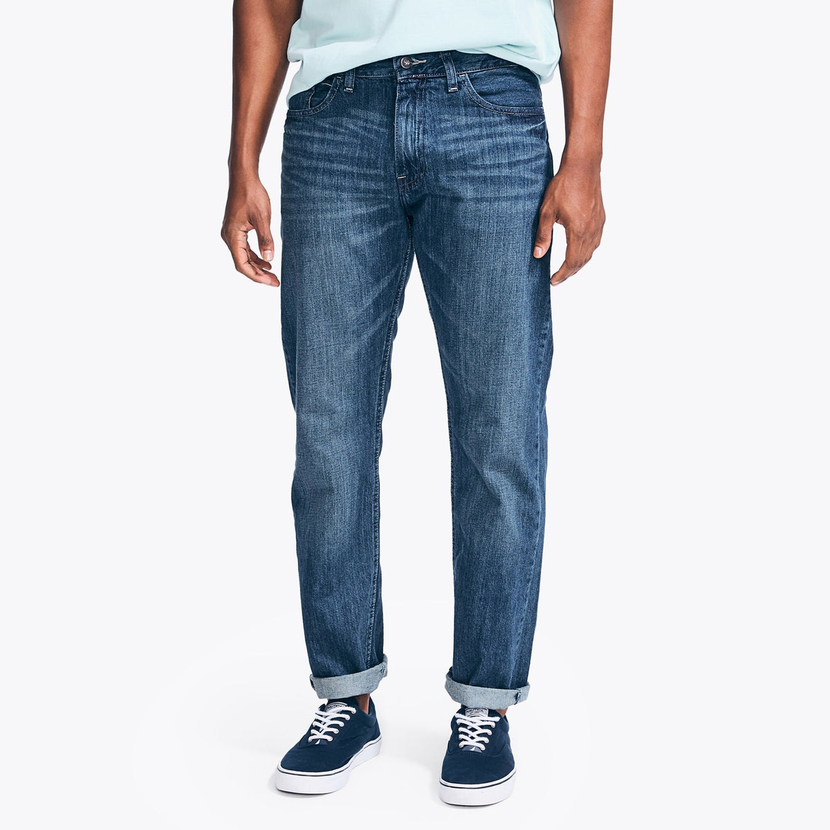 Nautica Men's Relaxed Fit Denim Pure Deep Sea Wash