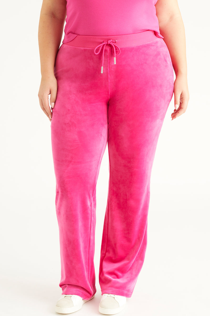 Plus-Size OG Big Bling Velour Track Pants