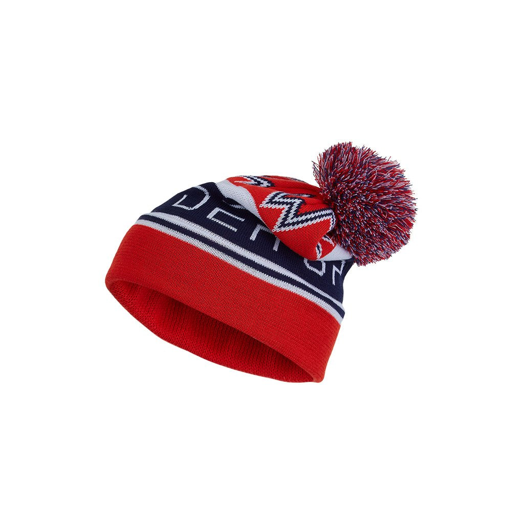 Spyder Icebox Pom Hat Red