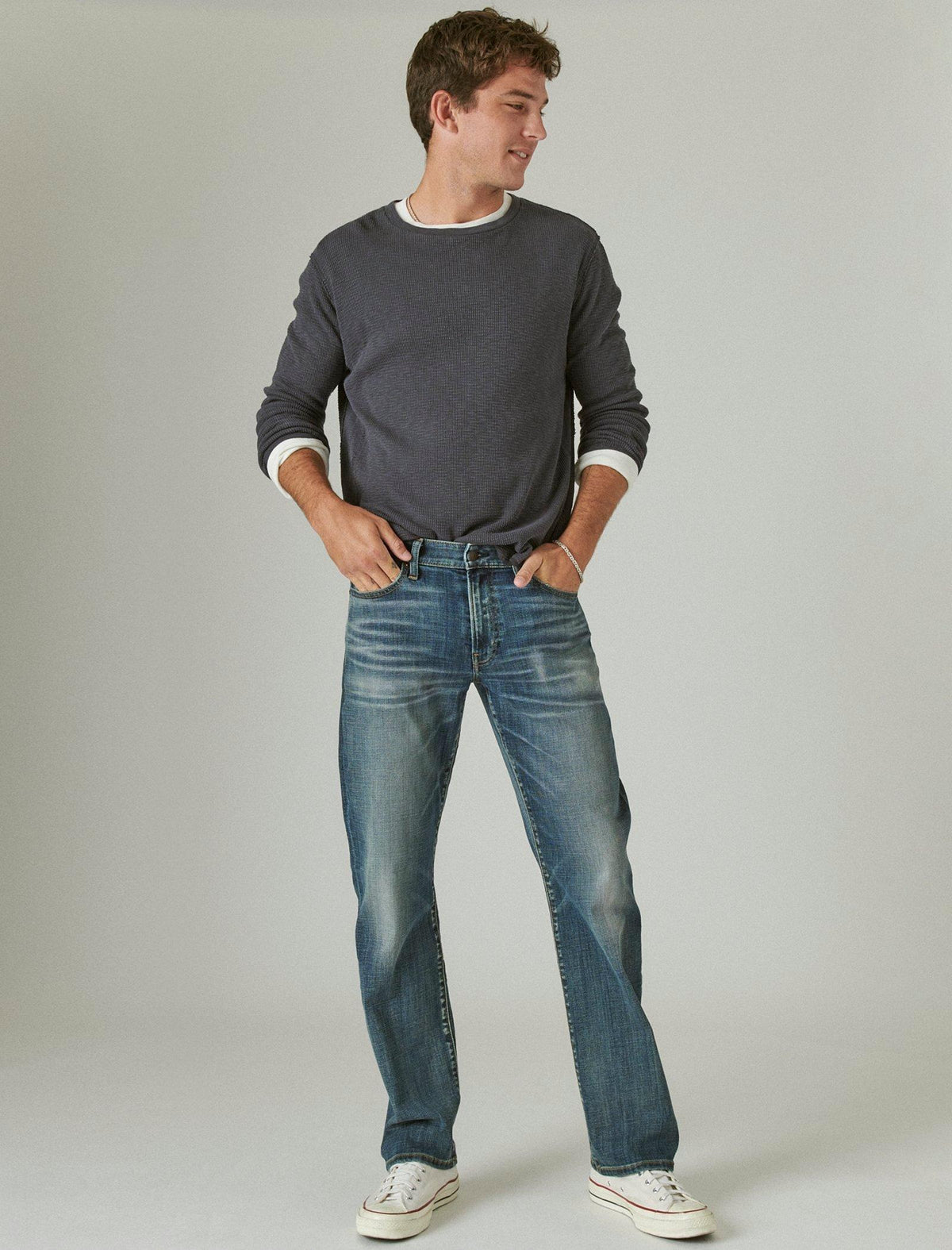 Lucky Brand 363 Vintage Straight Coolmax Stretch Jean Huron