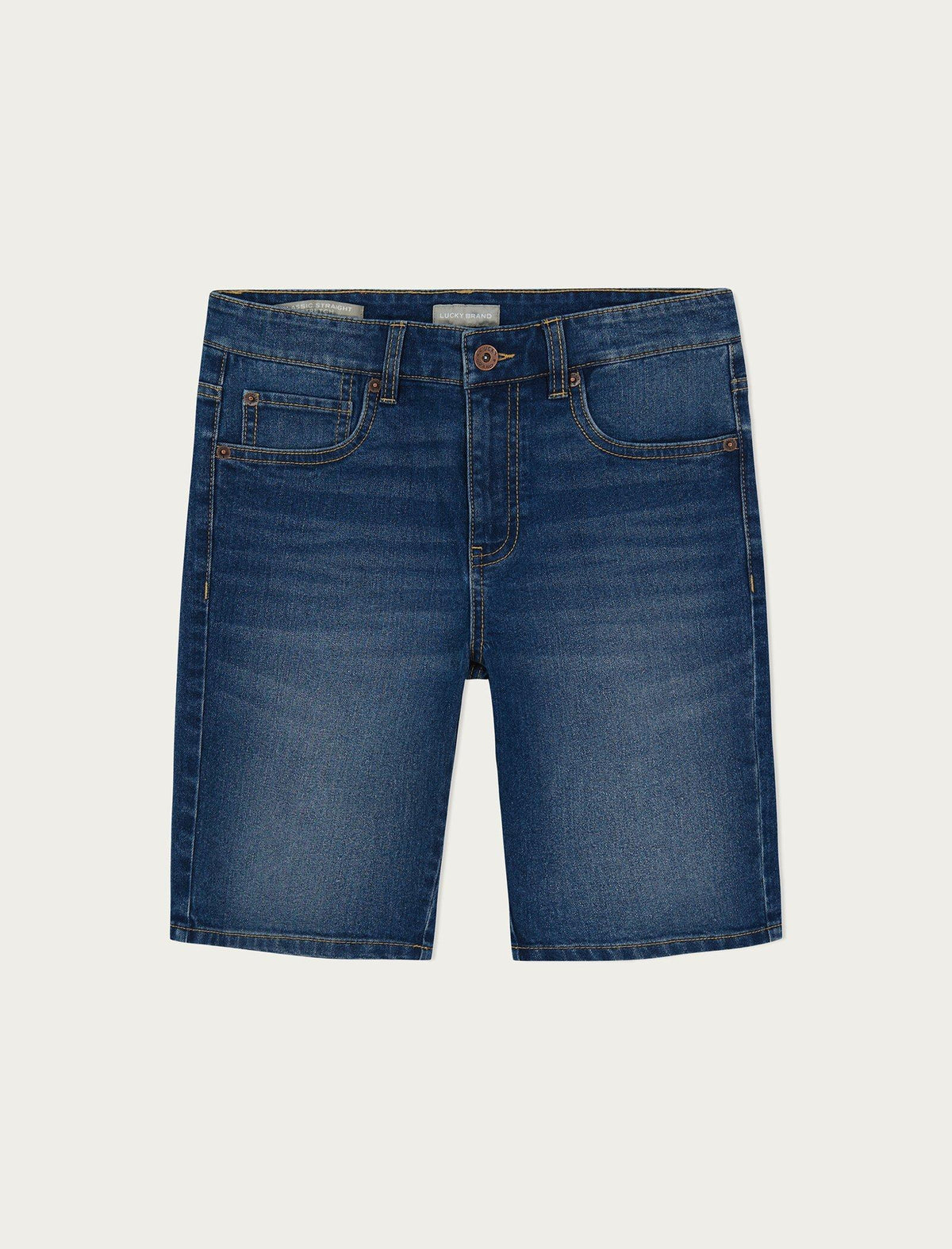Lucky Brand Boys 5 Pocket Denim Short Medium Light Blue
