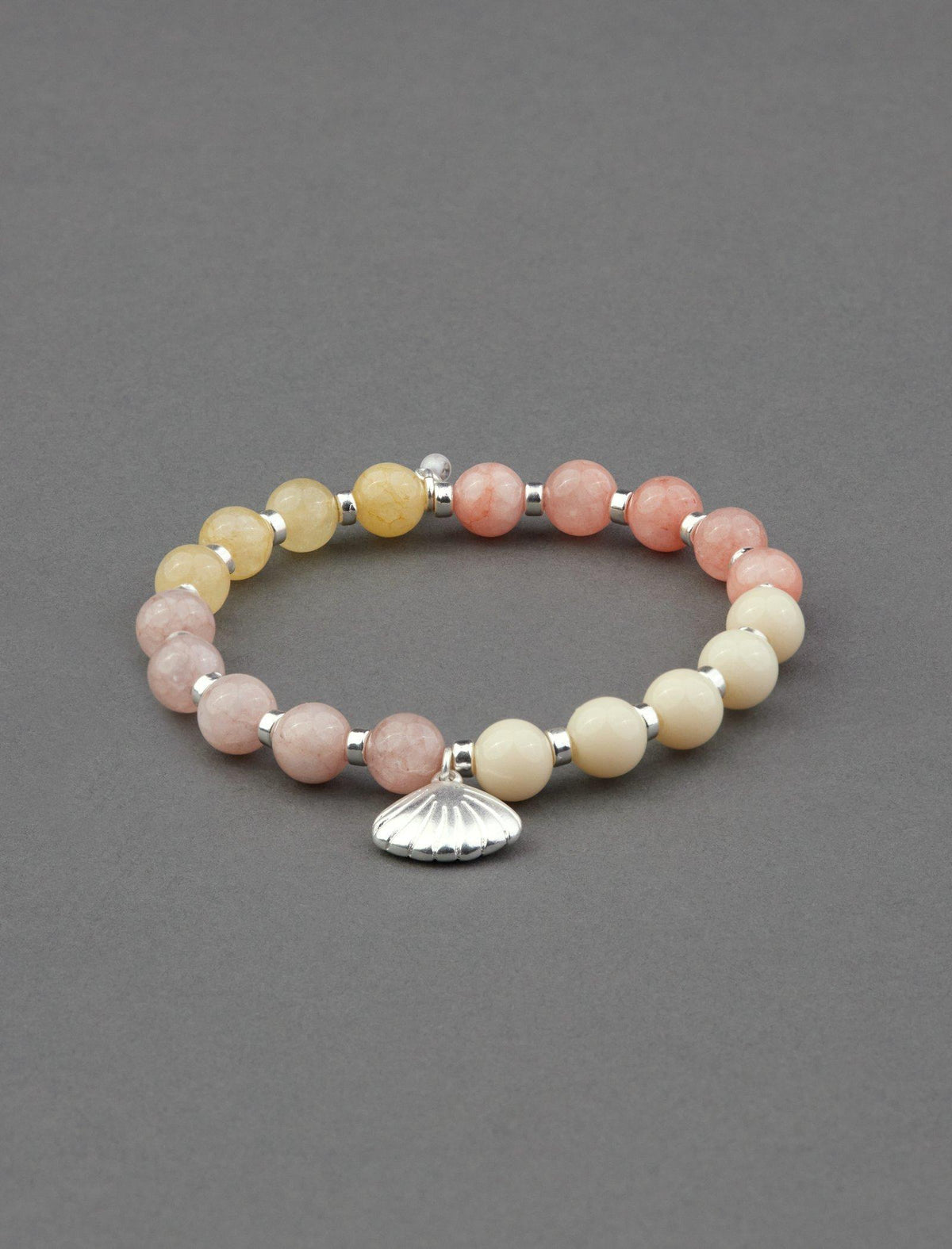 Lucky Brand Colorful Beaded Bracelet Silver