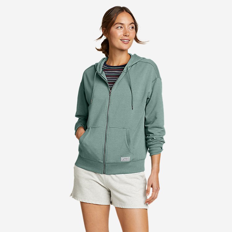 Eddie Bauer Women's Cozy Camp Full-Zip Hoodie - Dark Seafoam