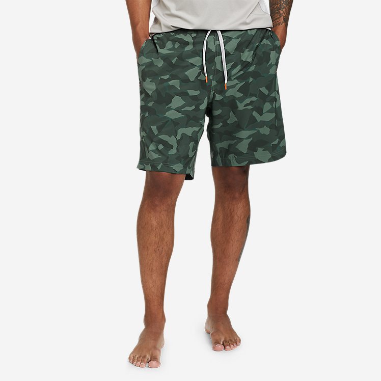 Eddie Bauer Men's Watercross Trailcool Shorts w/Brief - Green