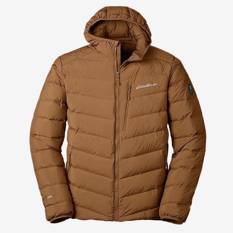 Eddie Bauer Reef Men's Downlight FreeFuse Hoodie - Khaki