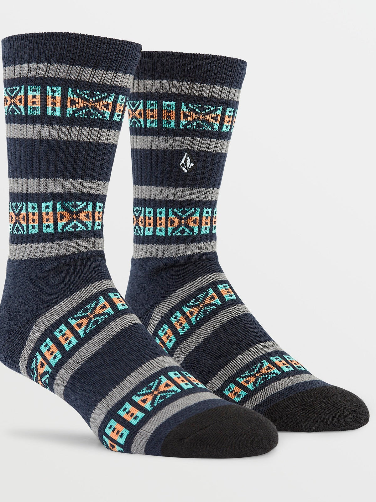 Volcom Dosage Stripe Men's Socks Navy