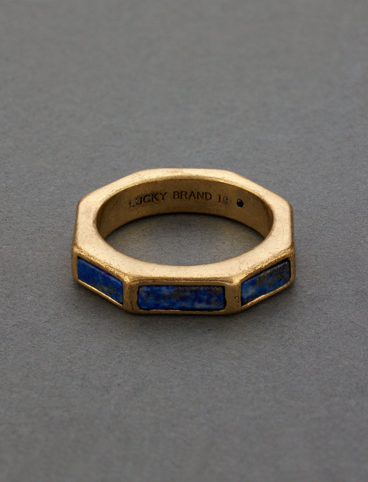 Lucky Brand Men's Chain Ring (Size 10) Gold