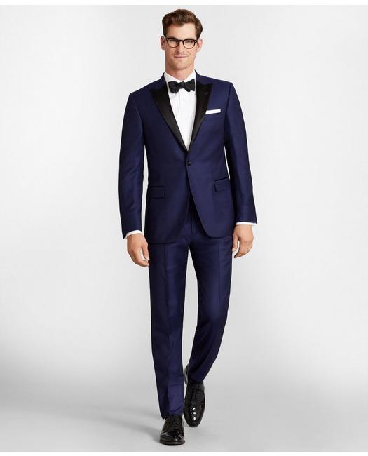 Brooks Brothers Men's Regent Fit One-Button  1818 Tuxedo Jacket Navy