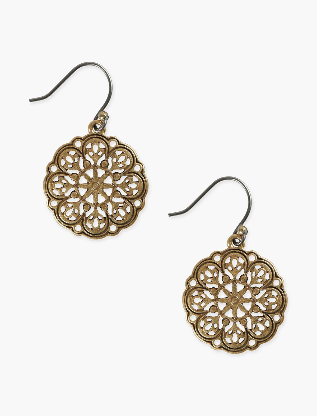 Lucky Brand Openwork Drop Earring Gold
