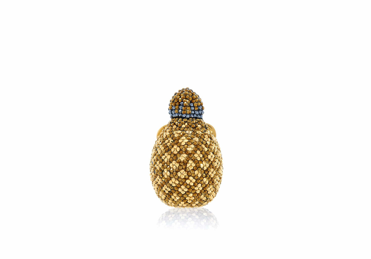 Judith Leiber Couture Judith Leiber Pineapple Pillbox Golden