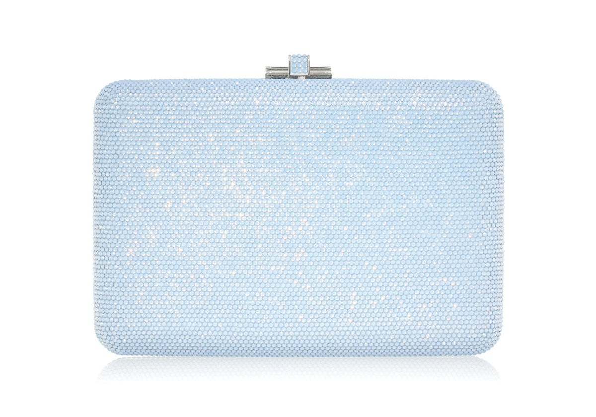 Judith Leiber Couture Judith Leiber Slim Slide Light Sapphire Opal Clutch