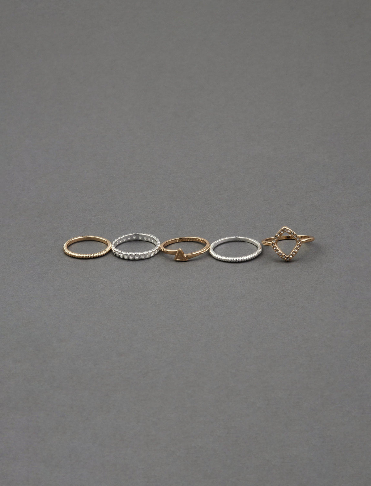 Lucky Brand Ring Stack Two Tone