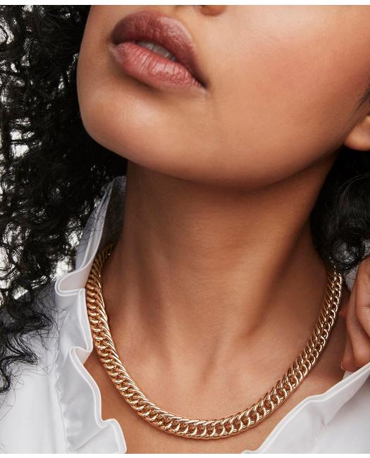 Brooks Brothers Women's Chain Link Necklace Gold